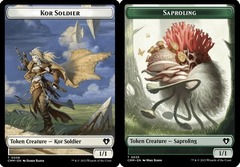 Saproling token // Kor Soldier token (Commander master)